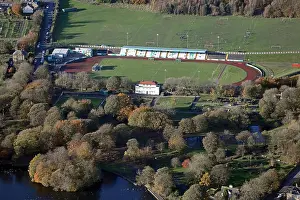 Sporting Prints: aerial view of Bradford Park Avenue ground