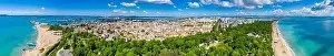 Bourgas Prints: Aerial view of the Bulgarian city Bourgas