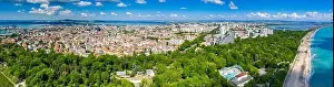 Bourgas Prints: Aerial view of the Bulgarian city Bourgas