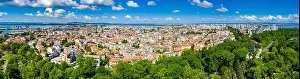 Bourgas Prints: Aerial view of the Bulgarian city Bourgas