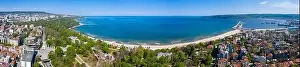 Varna Prints: Aerial view of the Bulgarian city Varna