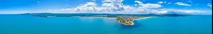 Strandzha Prints: Aerial view of Bulgarian seaside town Primorsko