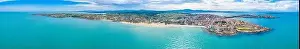 Sozopol Prints: Aerial view of Bulgarian town Sozopol