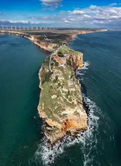 Aerial view to cape Kaliakra on the Bulgarian Black Sea coast