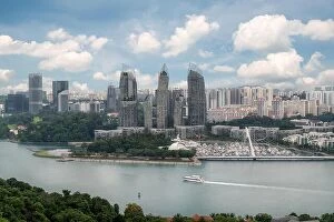 Images Dated 26th February 2017: Aerial view of caribbean at keppel bay in Singapore. It's luxury residential in Singapore City