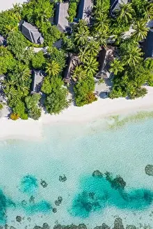 Amazing Nature Prints: Aerial view of Caribbean resort