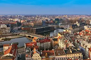 Horizon House Prints: Aerial view on the centre of the city Wroclaw, Poland