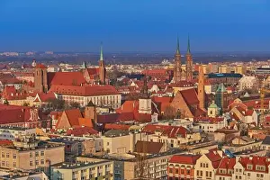 Horizon House Prints: Aerial view on the centre of the city Wroclaw, Poland