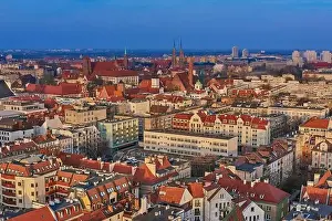 Horizon House Prints: Aerial view on the centre of the city Wroclaw, Poland