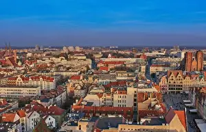 Horizon House Prints: Aerial view on the centre of the city Wroclaw, Poland