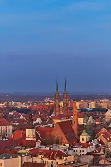 Horizon House Prints: Aerial view on the centre of the city Wroclaw, Poland