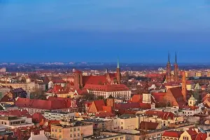 Horizon House Prints: Aerial view on the centre of the city Wroclaw, Poland