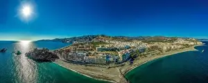 Aerial view of is a centuries-old Arab fort San Miguel Castle