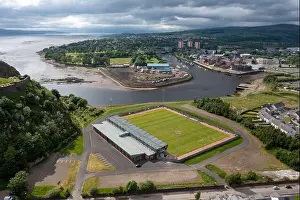 River Clyde Prints: Aerial view of the C&G Systems Stadium