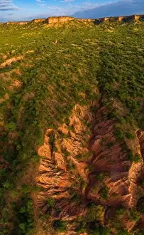 Iconic Landscape Prints: An aerial view of the Chilojo cliffs, Gonarezhou National Park, Zimbabwe