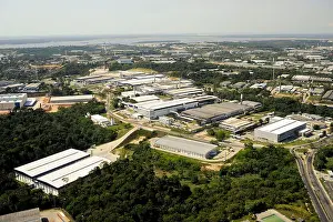 North Region Prints: Aerial view of the city of Manaus Industrial District