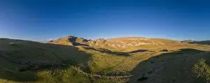 Scar Prints: An aerial view of a collection of Limestone Hills situated near the North Yorkshire Village of Settle