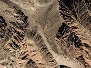 Vastness Prints: Aerial view of the colorful hiking area Quebrada de las Señoritas in Jujuy
