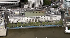 City Of London Prints: aerial view of Custom House, Lower Thames Street, London EC3
