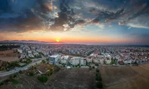 Turkey Landscape Prints: Aerial view of Didim - Aydın Turkey