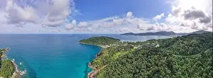 Hight Prints: Aerial view drone shot Amazing panorama phuket island