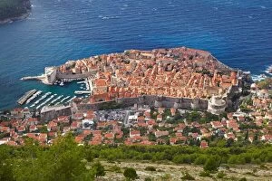 Images Dated 15th October 2012: Aerial view of the Dubrovnik Old Town, Croatia