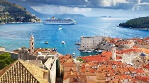 Images Dated 14th October 2012: Aerial view of Dubrovnik Old Town, Croatia