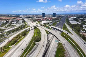 Freeway Prints: Aerial view of the El Toro Y freeway interchange