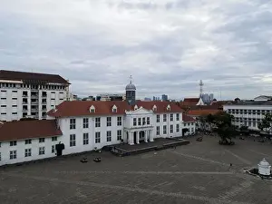Batavia Prints: Aerial View. Fatahilah museum at Old City at Jakarta