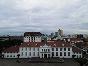 Batavia Prints: Aerial View. Fatahilah museum at Old City at Jakarta