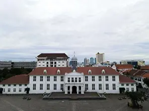 Batavia Prints: Aerial View. Fatahilah museum at Old City at Jakarta