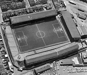 Aerial view of Fratton Park the home of Portsmouth Football Club