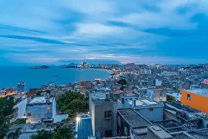 Fujian Prints: Aerial view of Fujian coastline