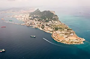 Tanker Prints: Aerial view of Gibraltar