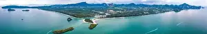 Island Paradise Prints: Aerial view of Hat Noppharat Thara Mu Ko Phi Phi National Park, Ao Nang, Krabi, Thailand