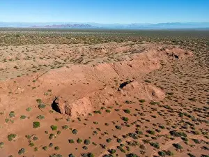Mendoza Prints: Aerial view of Ischigualasto Provincial Park in San Juan Province
