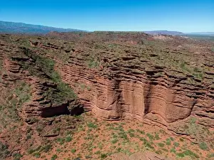 Mendoza Prints: Aerial view of Ischigualasto Provincial Park in San Juan Province