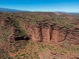 Mendoza Prints: Aerial view of Ischigualasto Provincial Park in San Juan Province
