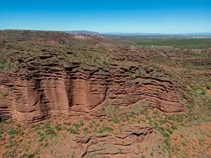 Mendoza Prints: Aerial view of Ischigualasto Provincial Park in San Juan Province