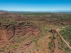 Mendoza Prints: Aerial view of Ischigualasto Provincial Park in San Juan Province