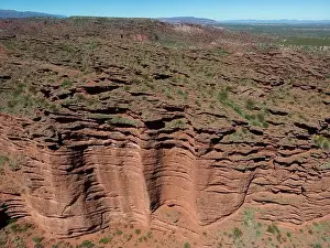 Mendoza Prints: Aerial view of Ischigualasto Provincial Park in San Juan Province