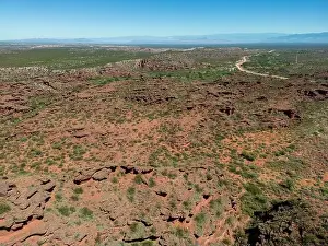 Mendoza Prints: Aerial view of Ischigualasto Provincial Park in San Juan Province
