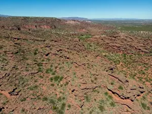 Mendoza Prints: Aerial view of Ischigualasto Provincial Park in San Juan Province