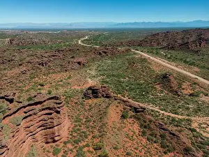 Mendoza Prints: Aerial view of Ischigualasto Provincial Park in San Juan Province
