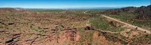Mendoza Prints: Aerial view of Ischigualasto Provincial Park in San Juan Province