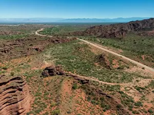Mendoza Prints: Aerial view of Ischigualasto Provincial Park in San Juan Province