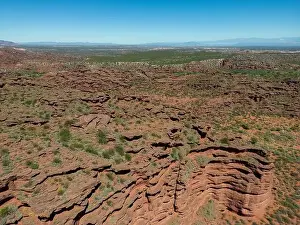 Mendoza Prints: Aerial view of Ischigualasto Provincial Park in San Juan Province