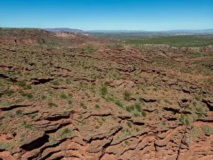 Mendoza Prints: Aerial view of Ischigualasto Provincial Park in San Juan Province