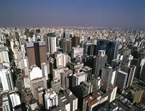 Antennas Prints: Aerial view, Jardim Paulista, São Paulo, Brazil