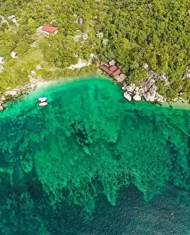 Aerial view of Koh Tao, Samui Province, Thailand, South east Asia
